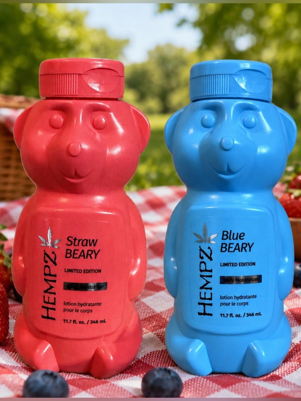 HEMPZ Limited Edition 🫐 BlueBEARY OR 
🍓StrawBEARY Body Moisturizer • BRAND NEW